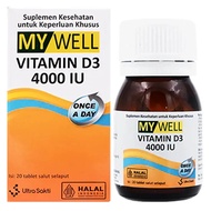 My Well Vitamin D3 4000 IU Once A DAY Membrane-Coatedtablet My Well Vitamin D3 4000IU/