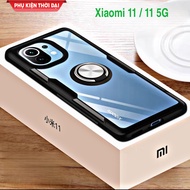 Ốp lưng Xiaomi Mi 11 / 11 5G chống sốc giá đỡ iring lưng trong viền màu cao cấp