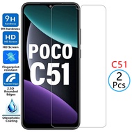 tempered glass for xiaomi poco c51 protective glass screen protector on pococ51 c 51 51c film xiomi 