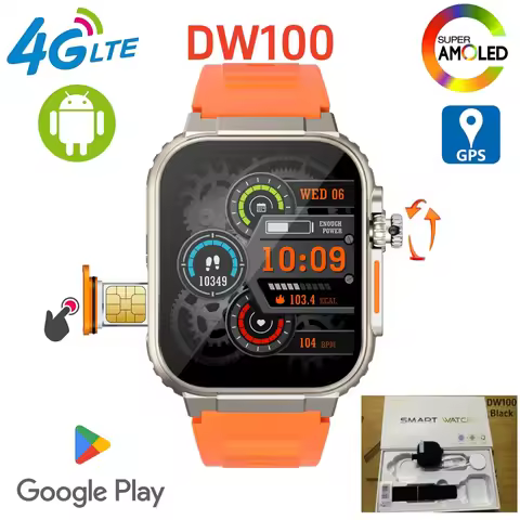 Original DW100 Smart Watch 2.29-inch Amoled 490*580 Screen Ultra 3 Smartwatch With 180° Rotray Camer