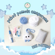 ANEKA - Amigurumi Cloud Crochet Starter Kit Package Knitting Hampers/ for Beginner Cloud Crochet Dol