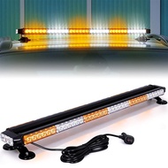 37.5 Inches 78LED 4400LM 12V 24V Car Truck Traffic Advisor Tow LED Emergency Warning Strobe Light Bar Amber White Work L