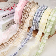 Polyester Lace Trim Ribbon - Multicolor, 5 Yards, 2.5cm Width, Perfect for Doll Clothing & DIY Proje