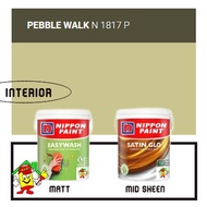 N 1817P PEBBLE WALK • 5L • EasyWash • Satin Glo • Nippon • Interior • Wall & Ceiling