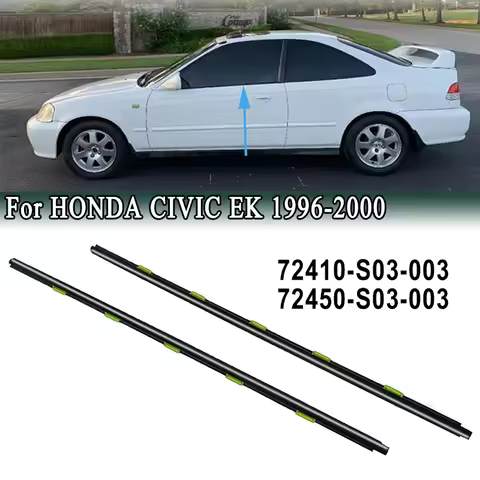 Window Weatherstrip Belt For HONDA CIVIC EK9 EK4 1996-2000 2 Doors Waterproof Left Right Windows Gla