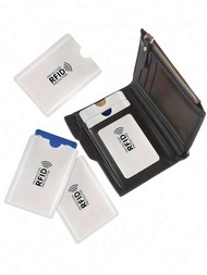 10/20入組RFID防盜卡套，防盜刷信用卡套，輕薄設計卡片保護套，適用於旅行、日常攜帶和家庭存儲