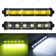 1pc led Work Light bar Driving Fog Car 12-24V 18W 7*1inch 6LED Offroad Truck Tractor Boat Trailer Fo