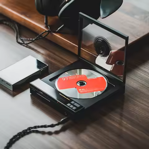 SHANLING EC Zero T Portable R2R DAC Tube CD Player JAN6418 TPA6120 Hi-Res Audio HiFi Desktop Headpho