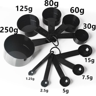 Set 10-Piece Essential untuk Mengukur Bahan Membuat Kek: Sudu Pengukur Dapur, Sudu Gram, Sudu Penguk