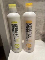 (全新未開) Kerafill Keratin Treatment Package 巴西絲蛋白柔絲順髮護理套裝 3+4  shampoo conditioner 巴西焗油 護髮素 負離子