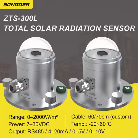 Total Solar Irradiance Sensor Pyranometer Thermoelectric Photoelectric Solar Radiation Sensor RS485 