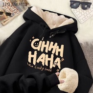 M-8XL Lamb Fleece Thickened Men's and Women's Large Hooded Hoodie