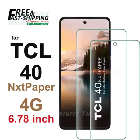 Screen Protector For TCL 40 NxtPaper 4G 6.78inch, Tempered Glass HD Crystal 9H Anti Scratch Case Fri