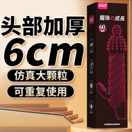 Men Bold Increased Thickened Thickened Penis Sleeve Locking Fine Delay Sleeve Penis Sleeve Crystal S