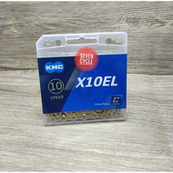 Chain-Chain KMC 10speed GOLD X10EL hollow plates Extra light 116links