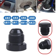 AN3 AN4 AN6 AN8 AN10 AN12 AN16 20AN Male Flare Blanking Plugs Fittings Hex Cap Connector Lock Thread