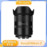 7artisans 85mm F1.8 Auto Focus STM Full Frame Large Aperture Prime Lens for Sony E-Mount Cameras A7R