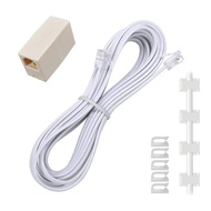[SensaBliss] Telephone line 5m modular cable 6 pole 4 core RJ11 6P4C telephone extension cord Ostele