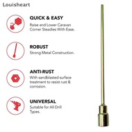 【Louisheart】 1.9*30cm Corner Steady Caravan Leg Winder Drill Extension Ja Soet Adapter Auto Parts In