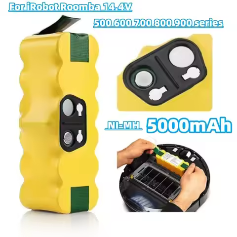 6800mAh Battery 14.4V for iRobot 500 600 700 800 900 Series Battery for iRobot Roomba 14.4V 620 650 