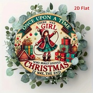 2DVintage Christmas Gnome Wall Art - durable waterproof, office and party decoration, perfect gift, 