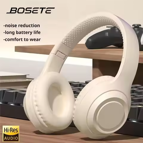 Headphones Original Bosete Over-ear Wireless Bluetooth 5.3 Foldable Computer Earphones Noise Cancell