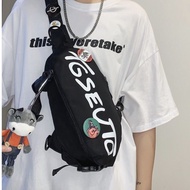 Men's chest bag fashion brand sports shoulder bag handsome student waist bag