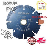 BOSUN F1GP Diamond Wheel /Bosun/Mata Potong Bricks/Mata Potong Batu Bata Merah/Grinder Magita 4"