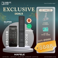 Hafele pp8100 Fire-rated Digital Door Lock & GL5700 Digital Gate Lock bundle