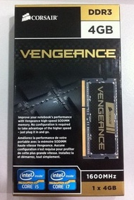 Corsair DDR3 Ram Laptop Sodimm Vengeance 4gb CMSX4GX3M1A1600C9 Diskon