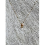 🇸🇬AU750(18K) genuine yellow gold with Moissanite 2styles pendant set