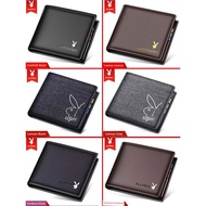 dompet kulit lelaki original beg dompet dompet lelaki kulit original Playboy Genuine Leather Simple 