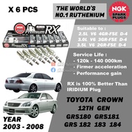 NGK Premium RX Spark Plug - Toyota Crown Royal / Athlete GRS180 GRS181 GRS182 GRS183 GRS184 V6 4GRFS