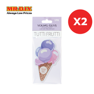 [2 แพ็ก] YOUNG GUYS แผ่นน้ำหอมปรับอากาศ รูปไอศกรีม กลิ่น Tutti Frutti