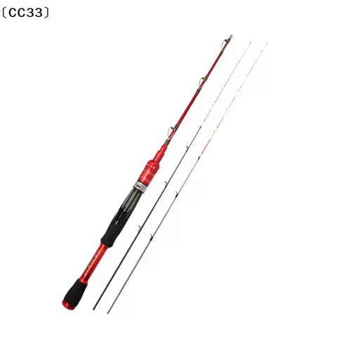 Ice Fishing Rod 2 Sections High Carbon Fiber Ice Rods With M/L Power Two Rod Tips Max Drag 8Kg Fishi