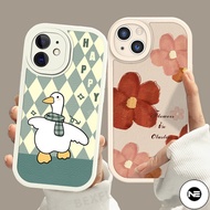 NE Luxury PU Leather Cute Duck Case for Oppo A93 A94 F19 A74 F19 F19S A95 F17 pro Realme C11 5 5I C3