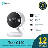 TP-Link Tapo C120 Tapo Indoor/Outdoor Wi-Fi Home Security Camera  Baby Surveillance CCTV Camera  Two