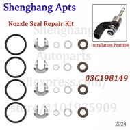 Kit Gasket Pembaikan Penyuntik O-Ring Untuk Audi A1 A3 VW Jetta Polo Tiguan Tempat Duduk Golf Ibiza 