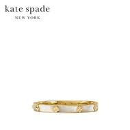 Kate Spade New York กำไลข้อมือรุ่น Spade Flower Hinged Bangle KM985 100 สี MotherOfPearl