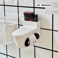 Wall-Mounted Toilet Ashtray Cartoon Creative Home Bathroom With Cover Large-Capacity Ashtray Cute Doll