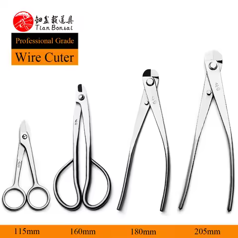 Professional grade bonsai tools wire cutter integrally forged with 4Cr13MoV alloy steel