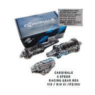 CARDINALS RACING GEAR BOX COMP WITH GEAR SHIFT DRUM MODIFY 6 SPEED Y15 Y15ZR / R15 V1 / FZ150I GEARB