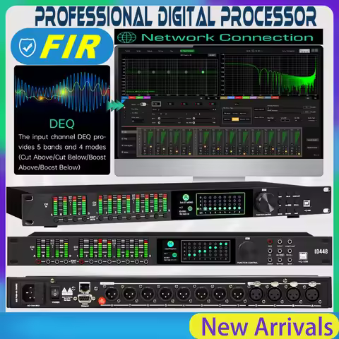 Paulkitson LD448 Digital Audio Processor With Fir 32bit Procesador Driverack 4in 8out Professional L