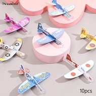 [Prasku] 10Pcs Foam Gliders Planes Toys Outdoor Flying Toys Mini Foam Airplane Toys 3 4 5 6 7 Year O
