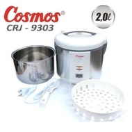 MAGIC COM COSMOS CRJ 9308/9303/9368 STAINLESS CAPACITY 2 LITERS Rice Cooker Periuk Nasi Elektrik Sta