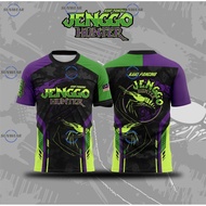 Baju Sublimation Kaki Pancing Pemburu Udang Galah | Kaki Pancing Jenggo Hunter Sublimation Tshirt | 