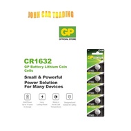 GP Lithium Coin Cells Battery CR1632 [ Card of 5s ] (VL1632 ML1632 BR1632 DL1632 KECR1632 CR 1632) G