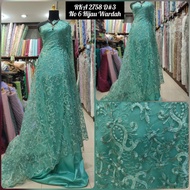HIJAU Sapto Root Motif Brocade Tile Fabric RKA 2758 D 3 No. 6 Green Wardah.