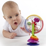 Three Color Rotating Wheel Model,Wonder Wheel Baby Toy Baby Spinner Activity Toy with Suction Cup Ba