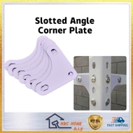 Corner Plate White Slotted Angle Corner Plate M6 Slotted Angle Bar Plate